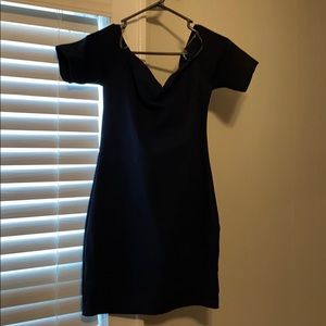 Black body con off the shoulder FashionNova dress